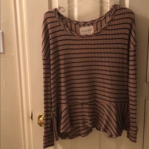 Long sleeve Peplum Shirt